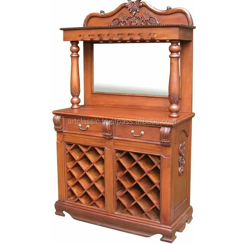 
Bari Rack Wine is the exquisite mahogany bar in a luxurious style bar furniture 