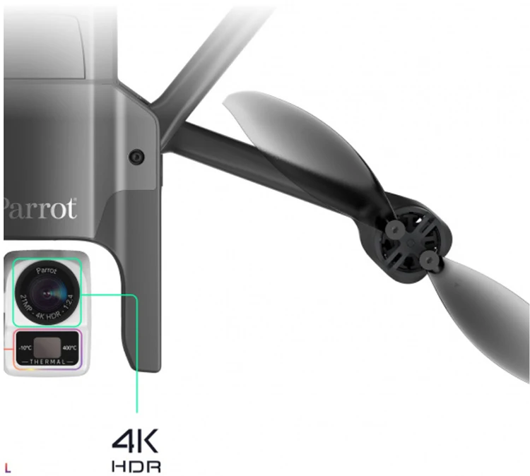 Parrot Anafi Thermal Quadcopter For Showing Hot Spots In Massive Fire