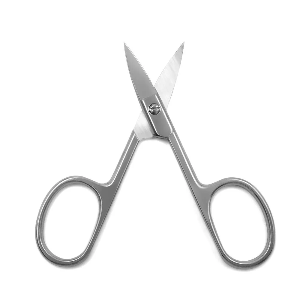 Cuticle Nippers Scissors Nail Clipper Stainless Steel Curved Tip Thin