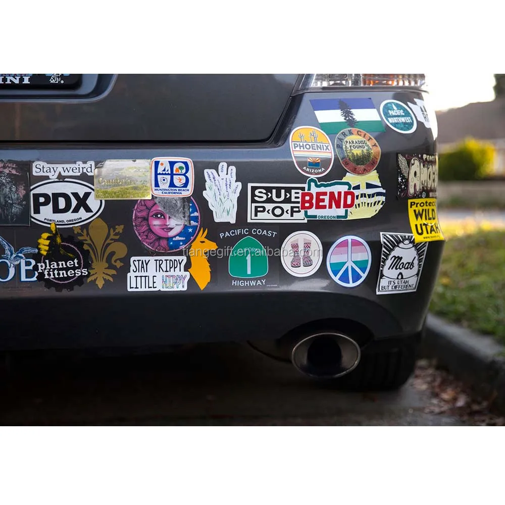 Outdoor Use Custom Weatherproof Die Cut Logo Window Sticker Lettering Decals Custom Transfer Car