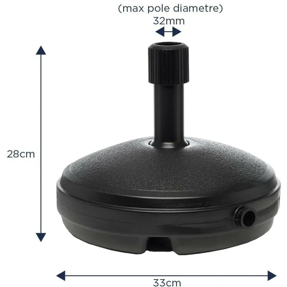 Heavy Duty 7kg Parasol Patio Umbrella Base Outdoor Garden Black