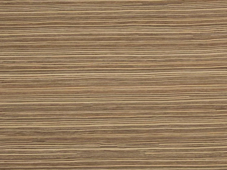 Reconstituted Zebrawood Veneer Interior Decorative Material Engineered