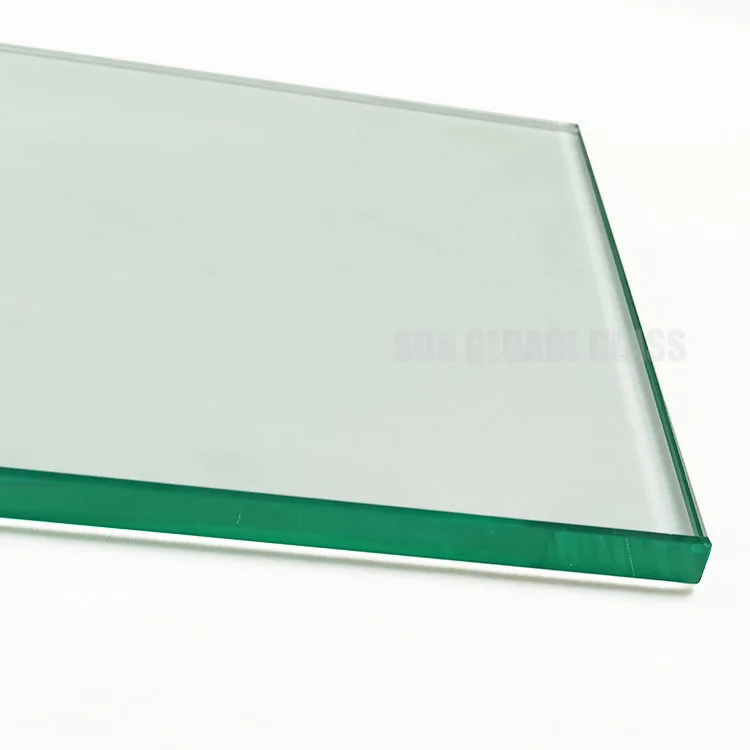 12mm Clear Tempered Glass 1/2 Inch Transparent Crystal Low Iron Ultra