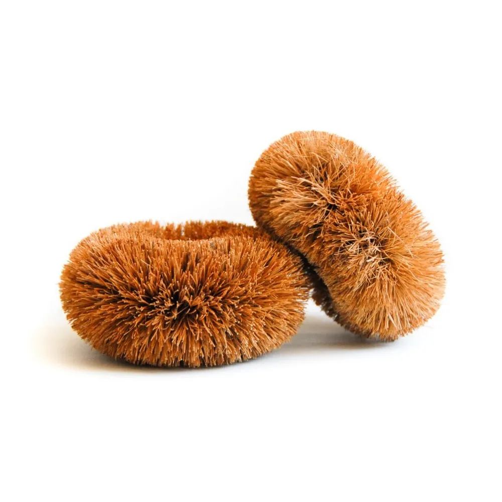 Eco Friendly Coconut Bamboo Toilet Brush With Long Handle/ Natural Coir Fiber Bristle Cleaning