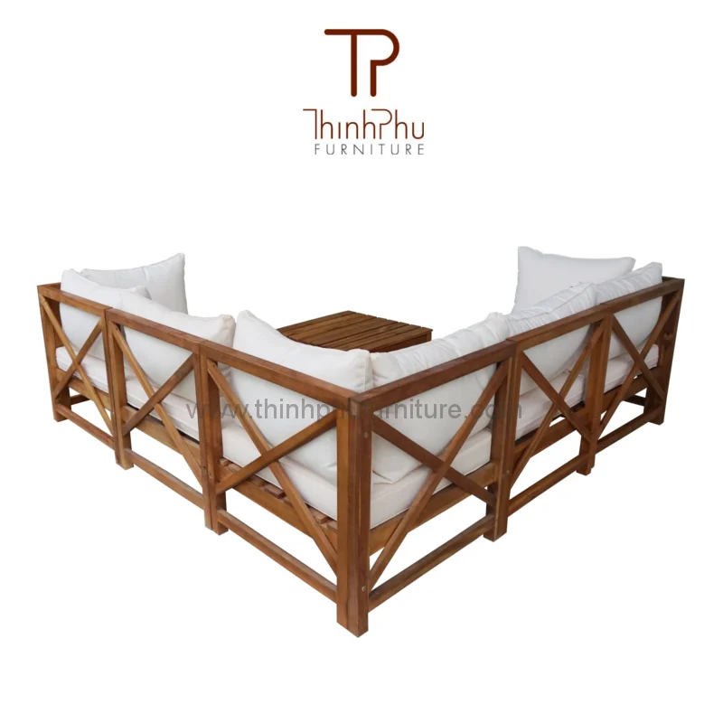 Rachel Corner Sofa Set Acacia Wood Outdoor Furniture Buy Sofa Set Vietnam Furniture Garden