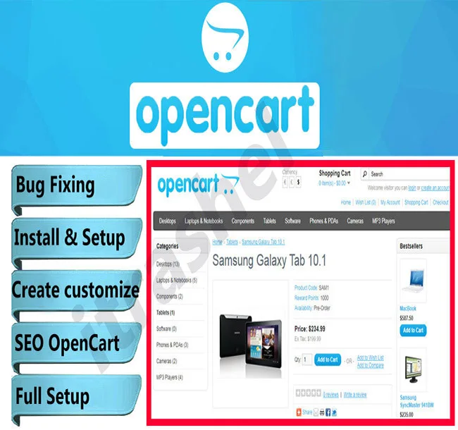 
Multi Service Open Cart Website Development Services eCommerce website Online Business 