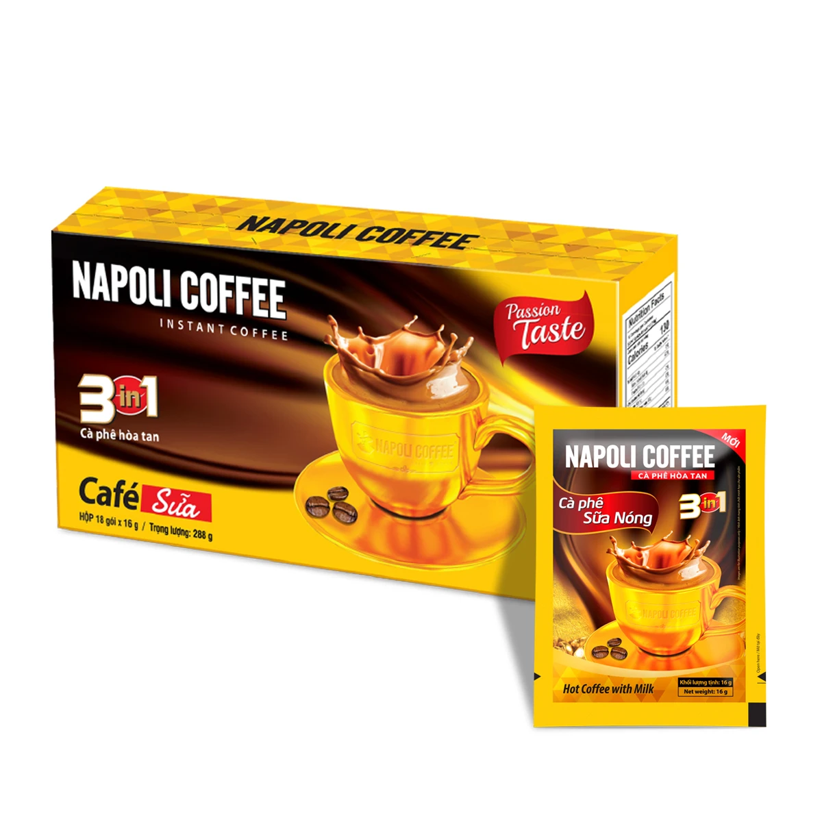 Wholesale Price Instant Coffee 3in Original Milk Coffee Vietnamese