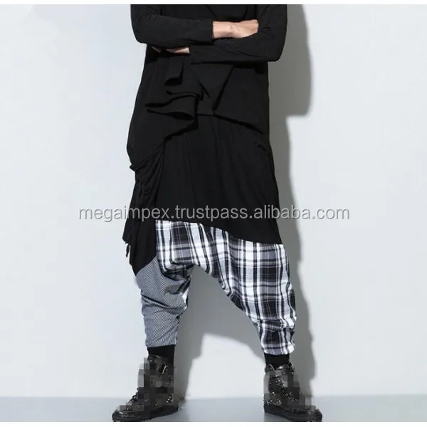 Wholesale 2022 Oem Men Fitted Blank Active Wear Drop Crotch Sweatpants