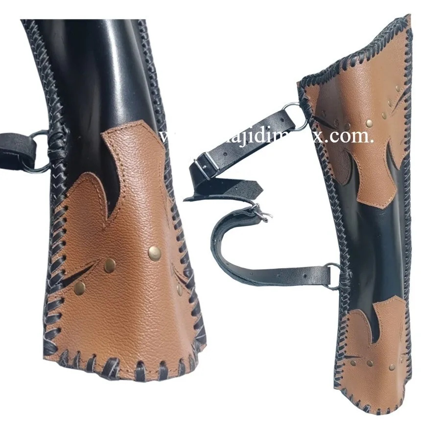 NEW TRADITIONAL MILD BLACK LEATHER BACK ARROW QUIVER ARCHERY PRODUCTS AQ 153. 