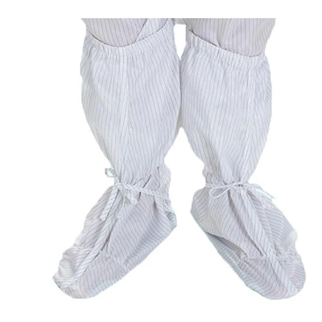 
ESD Short Booties Safety Foot Coverall Anti-Static with Tarpaulin Sole for Cleanroom / Industrial (SR) 