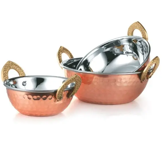 Top Seller Handmade Stainless Steel Dish Serving Indian Food Daal Curry
