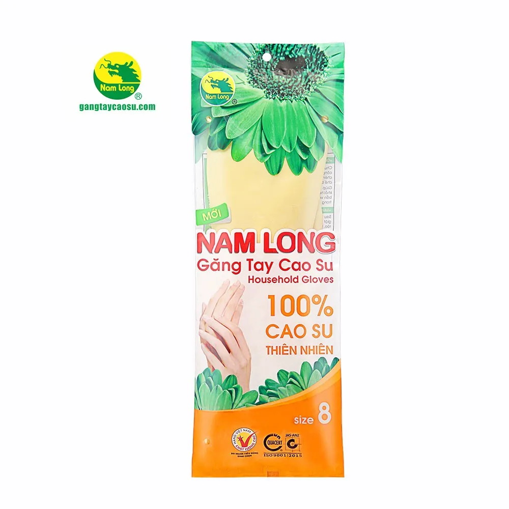 Latex Rubber Gloves Manufacturing Company Nam Long Household Gloves Made In Vietnam Size 8