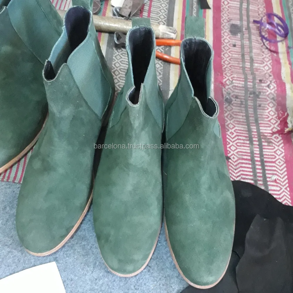 forest green chelsea boots