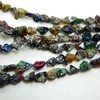Natural Multi Fair Black Ethiopian Opal Rough Tumble Beads For jewelry Making