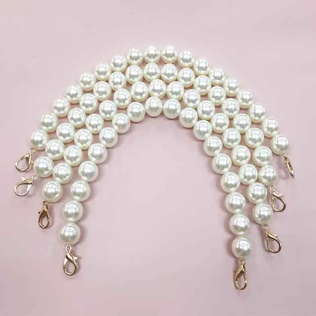 Pearl Chain Belt String Pearl Fittings Belt Wrapping Belt Steel Fancy