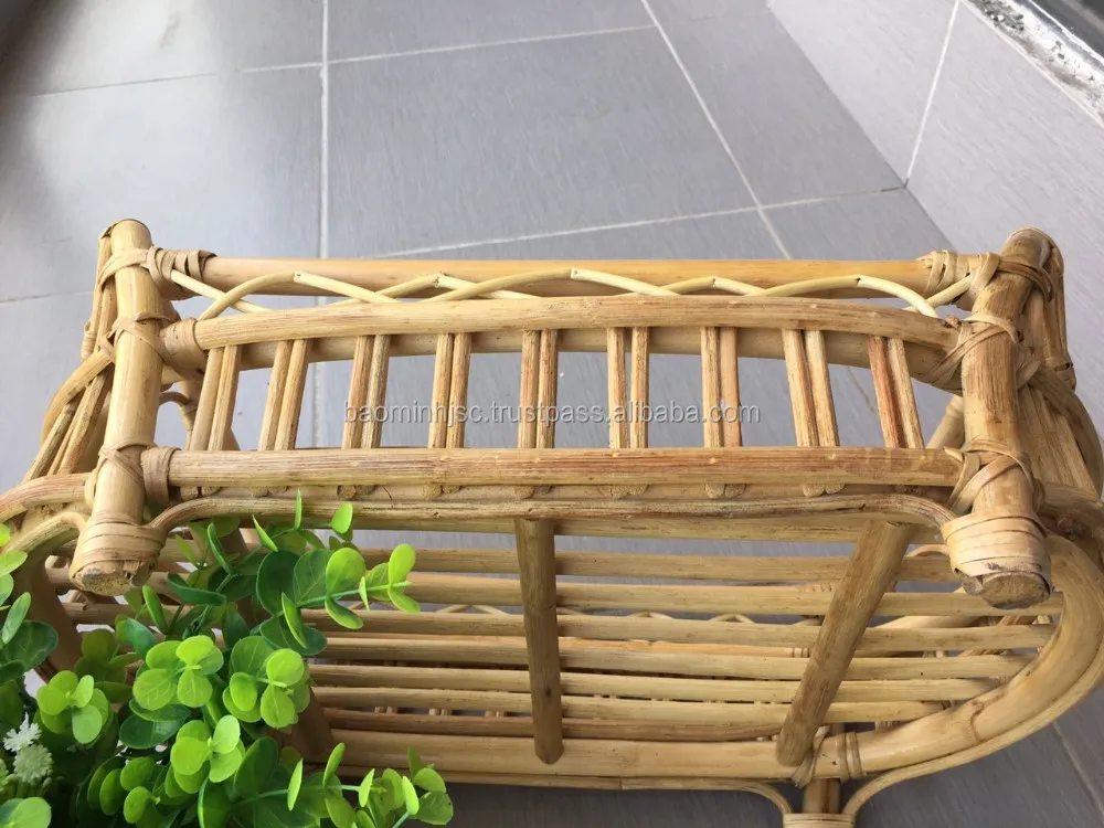 Wholesale Natural Rattan Baby Cribs,Bed For Infants Made In Vietnam