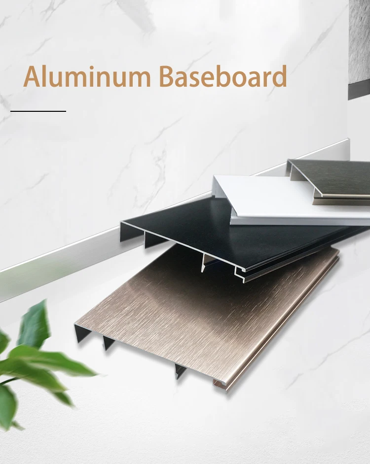 Aluminium Skirting Mirrored Kitchen Plinth Kickboard Aluminum Plinth 3m