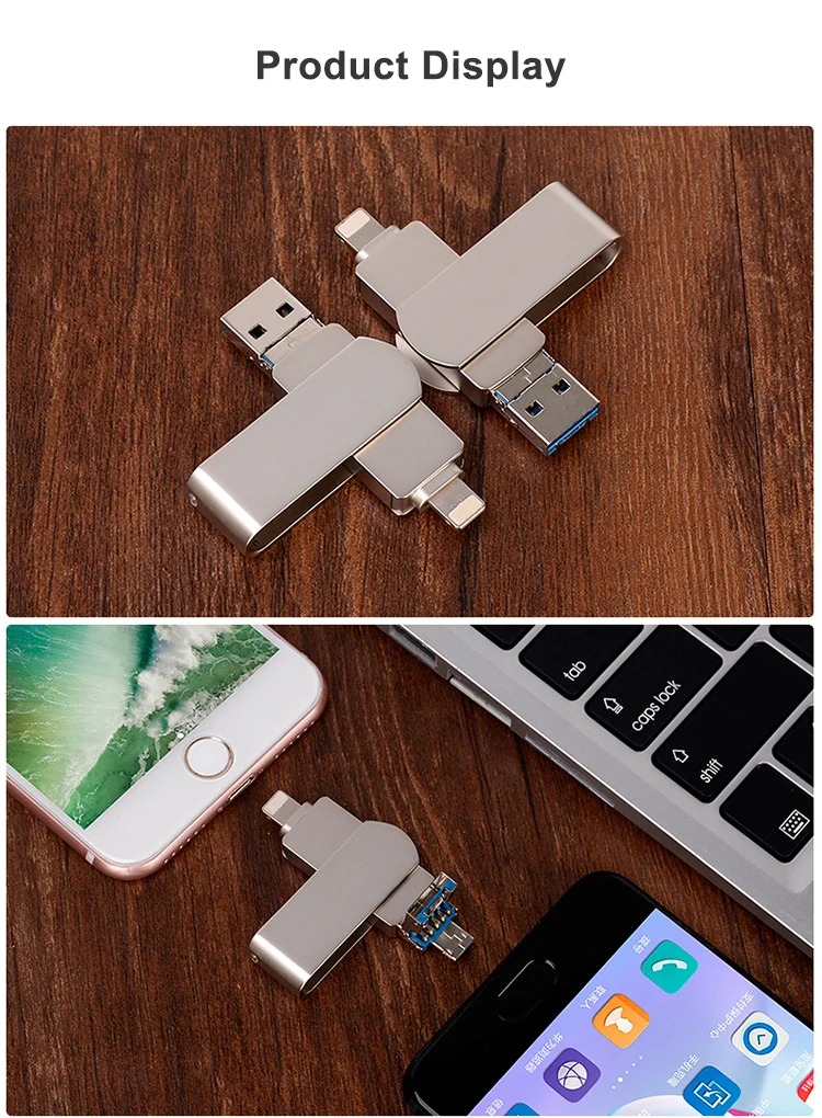 Metal Rotatable Card USB Flash Drive Disk Swivel USB 2.0 Flash Memory Drive Customized Gift USB Flash Disk - ANKUX.COM