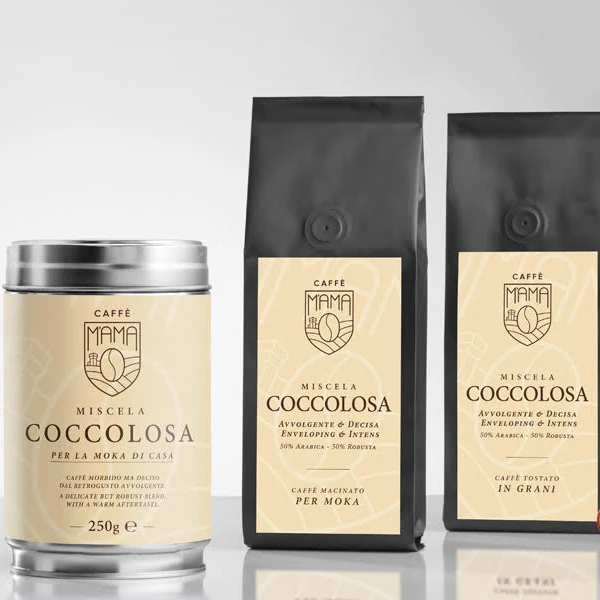 High Quality Roasted Beans Ground Coffee Italy Freshly Roasted On