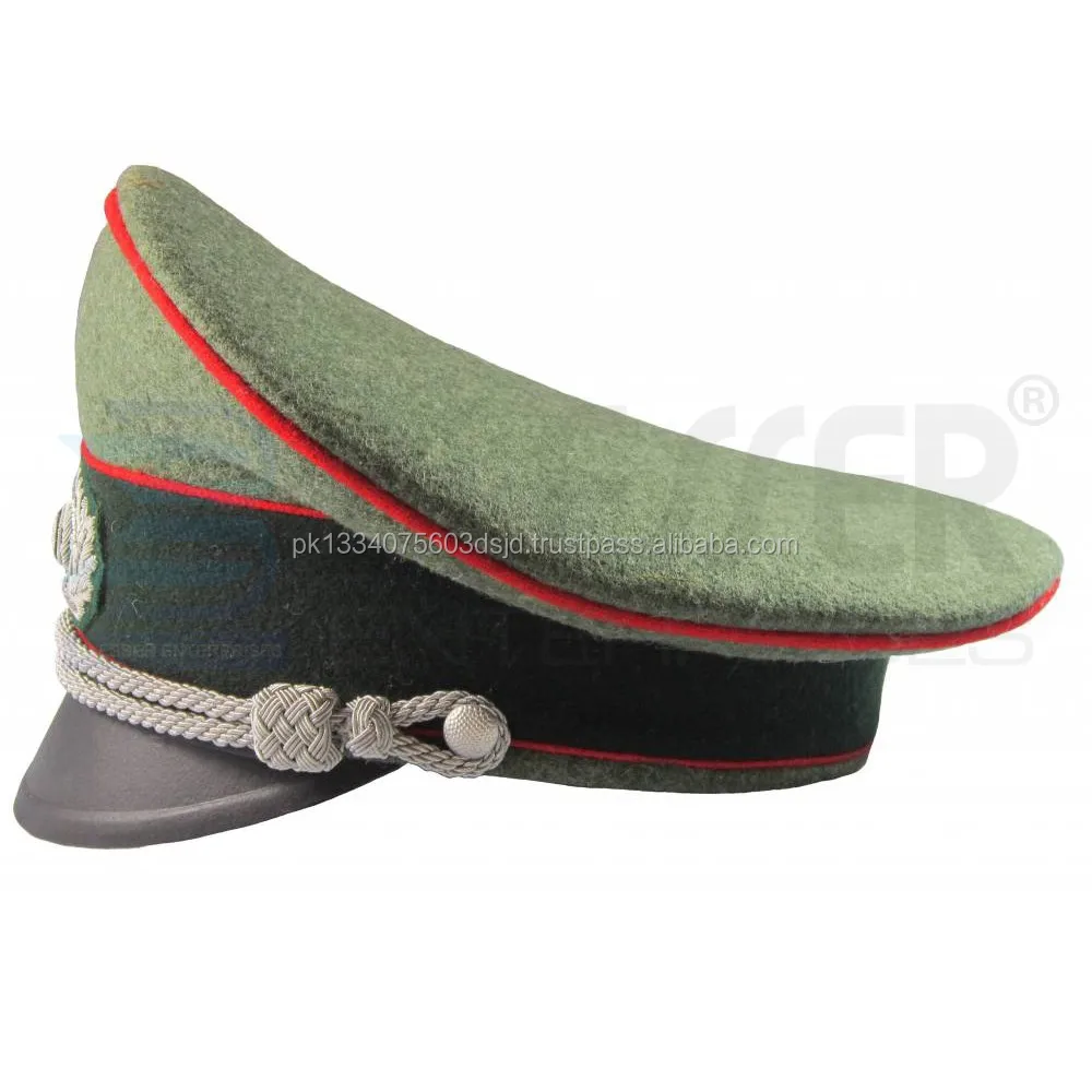 Wwii German Army Officer Hat Artillery Wh Visor Hat/wwii Military