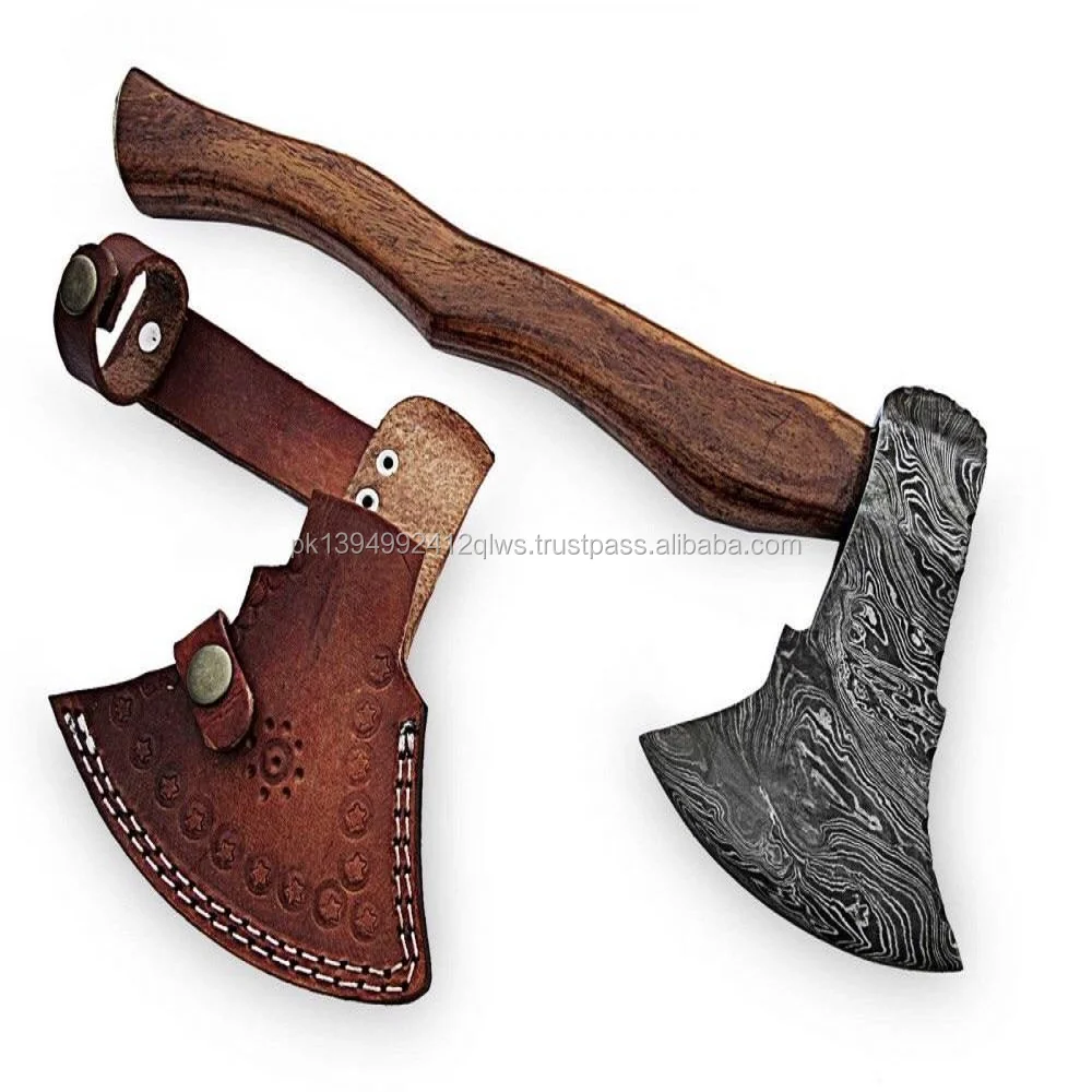 Tuy Chỉnh Handmade Damascus Thep Viking Phong Cach Riu Cắm Trại Riu Chất Lượng Cao Chiến Thuật Riu ấp Với Da Vỏ Bọc Ax 25 Buy Damascus Steel Axe Cho Sử Dụng Hatches