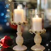 Tall 5 Arm Wedding Party Centerpieces Decoration Bronze Candlestick
