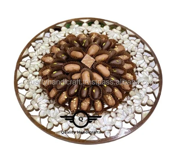 Wholesale Mother Of Pearl Serving Trays Hotels & Restaurant Bone Inlay