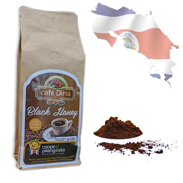 
Mediaonsky Cafe Diria Black Honey Costa Rican 100% Pure Ground Arabica Coffee Beans 