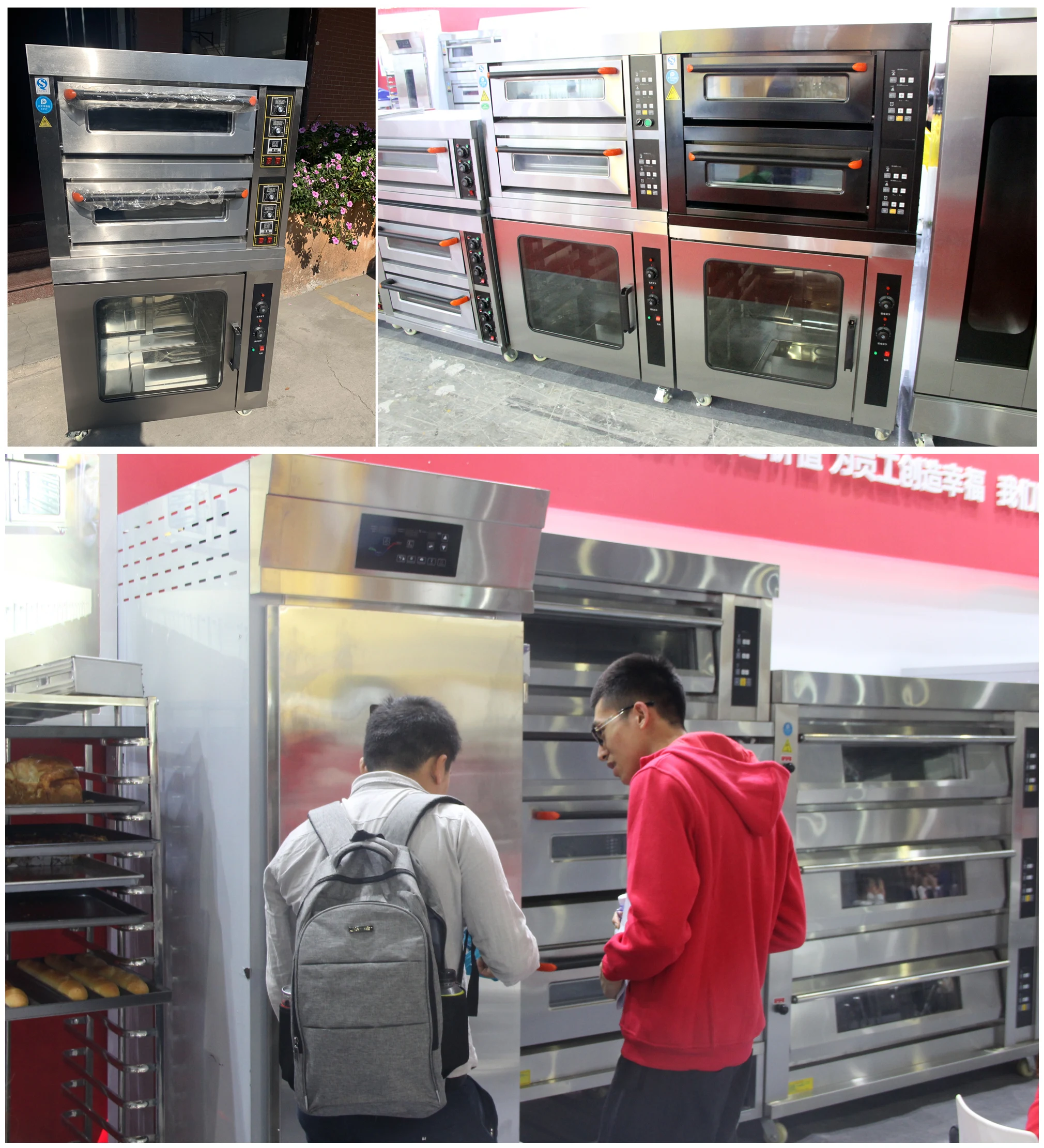 Combi Bake 2 Deck Oven With Proofer Baking Machine,Bake Two Deck Oven With Proofer Bread