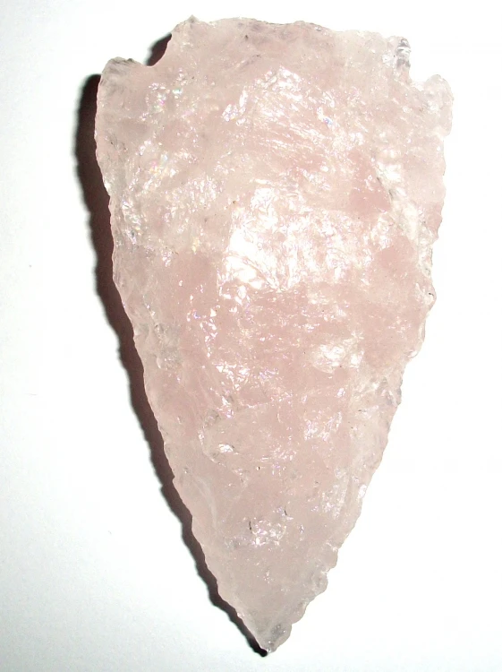 Beautiful Rose Quartz Arrowheads Hand Crafted Pink Stone Arrow Heads / Carved Rose Quartz