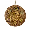 Metatrons Cube Merkaba 7 chakras Crystals Stones Orgone Pendant Generator