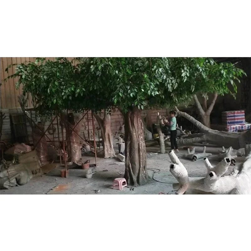 Factory Outlet 300cm height artificial decorative banyan tree , high quality cheap price artificial banyan / ficus tree