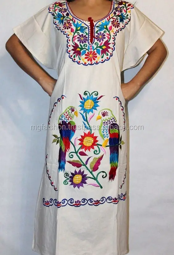 embroidered beach kaftan