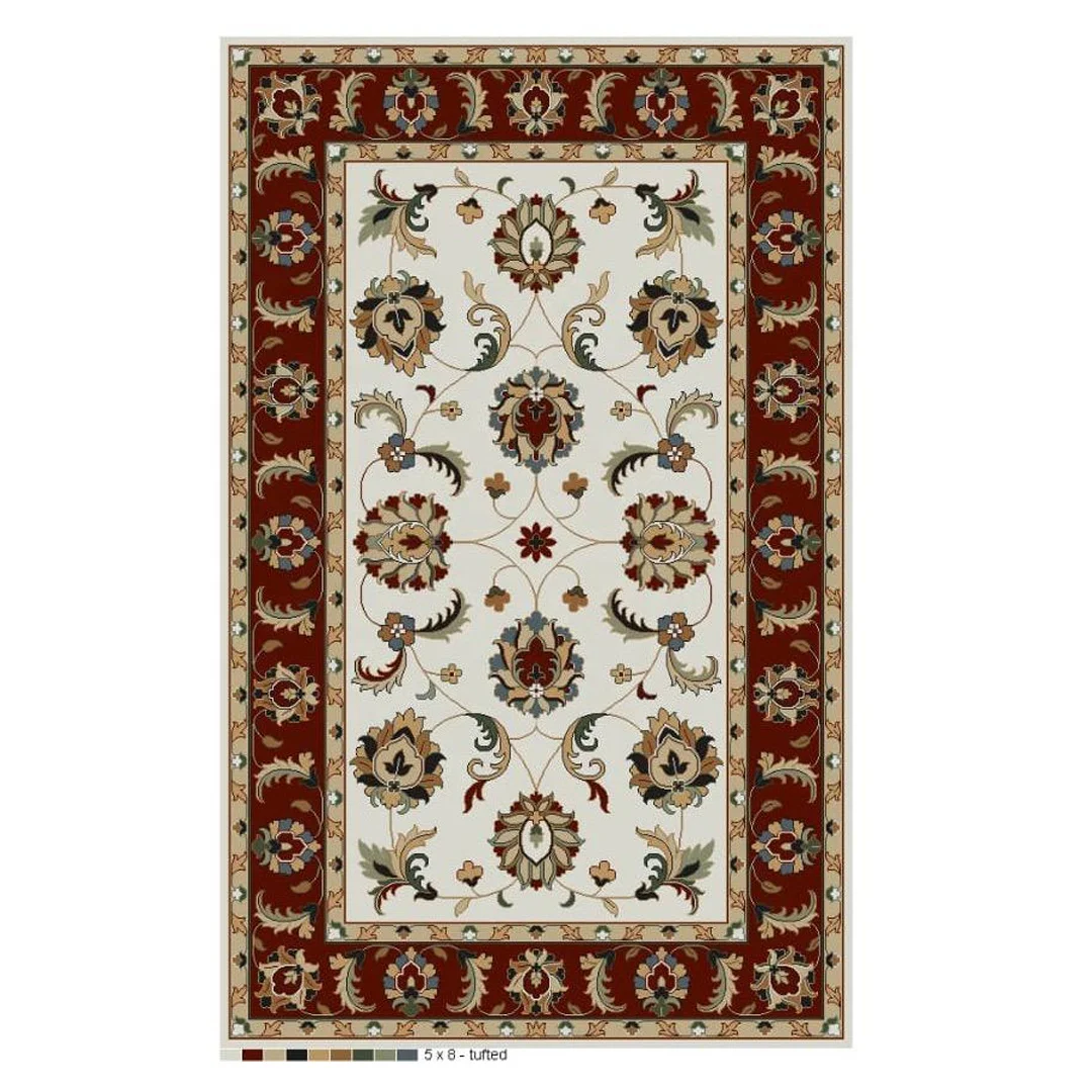 Indian Traditional Tufted Persian Design Rug And Home Interior Carpet
