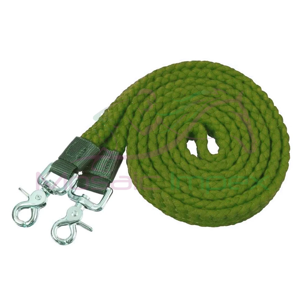 Horse Cotton Lead rope Reins 2M with strong durable Carabiner clip Dogs Donkeys 