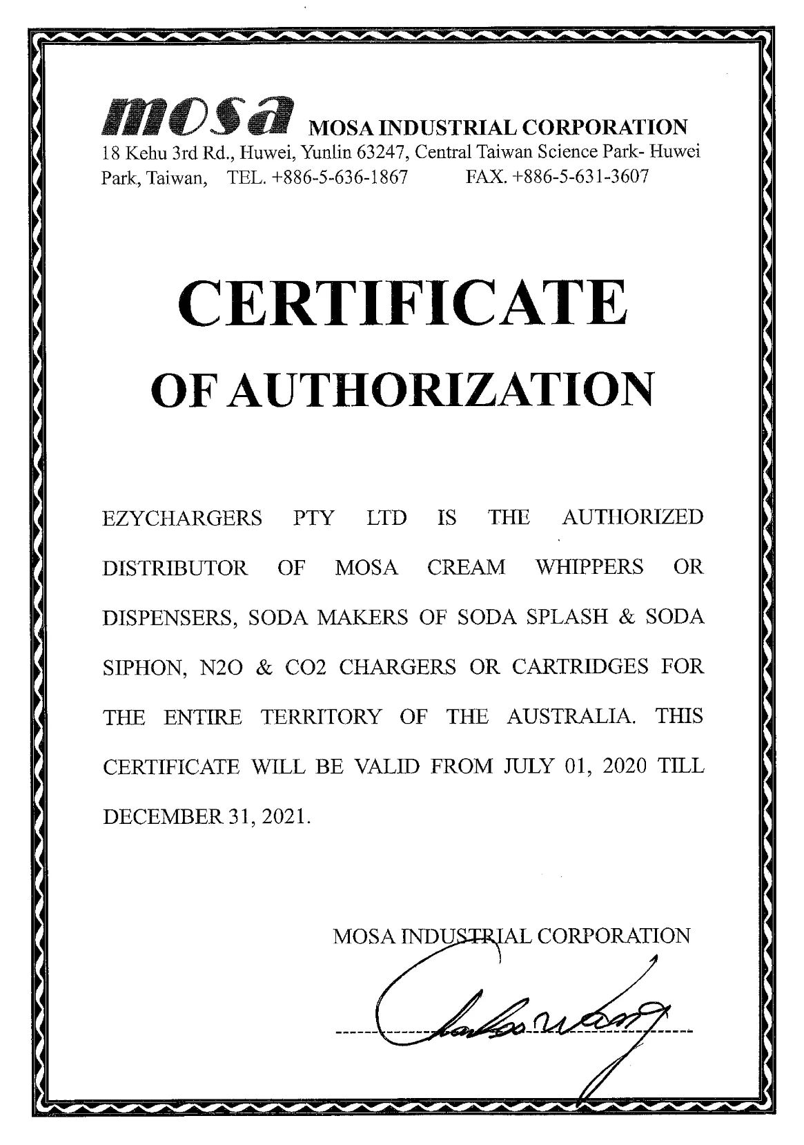 Authorisation