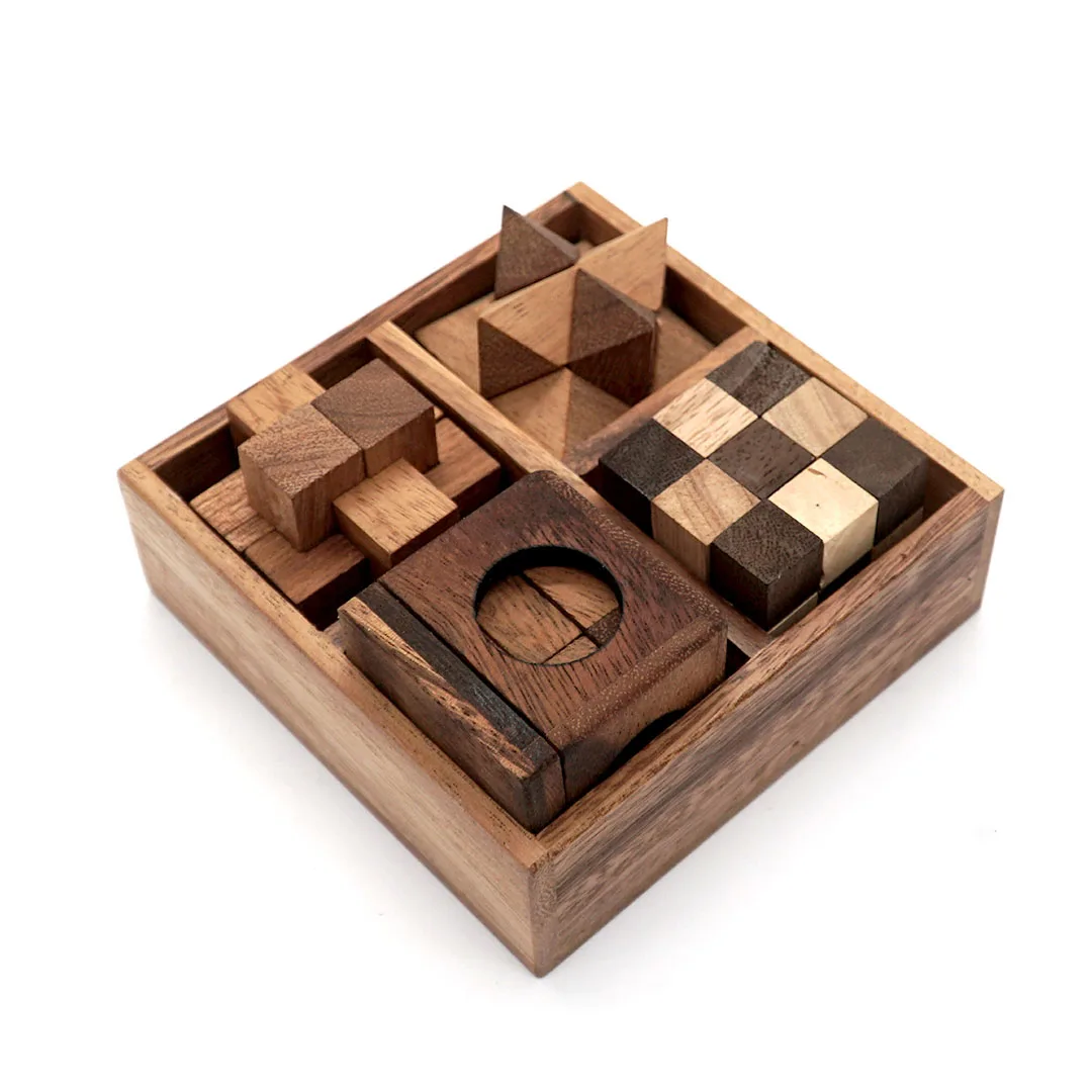 Puzzle Box Pukkr 3D Wooden Brain Teaser Puzzle Mental Puzzles for Ages 14 