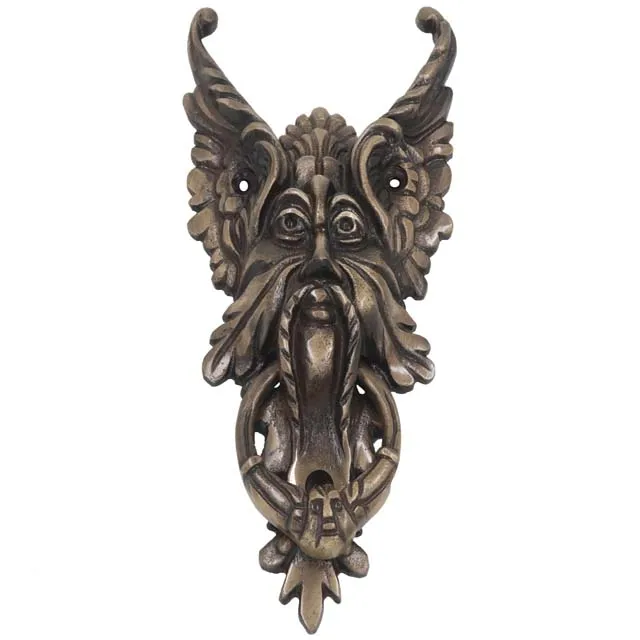 Latest Design Antique Brass Cast Iron Front Door Knocker Heavy Weight