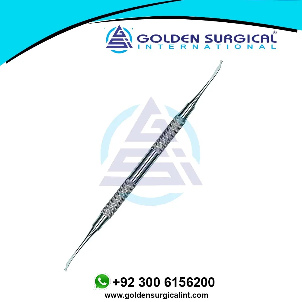 Periodontal Chisel,4 Round Handle Periodontal File Chisels Dental