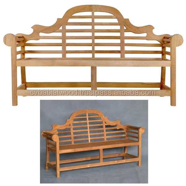 Marlborough Garden Bench Wooden Outdoor Teak Garden Bench Wooden