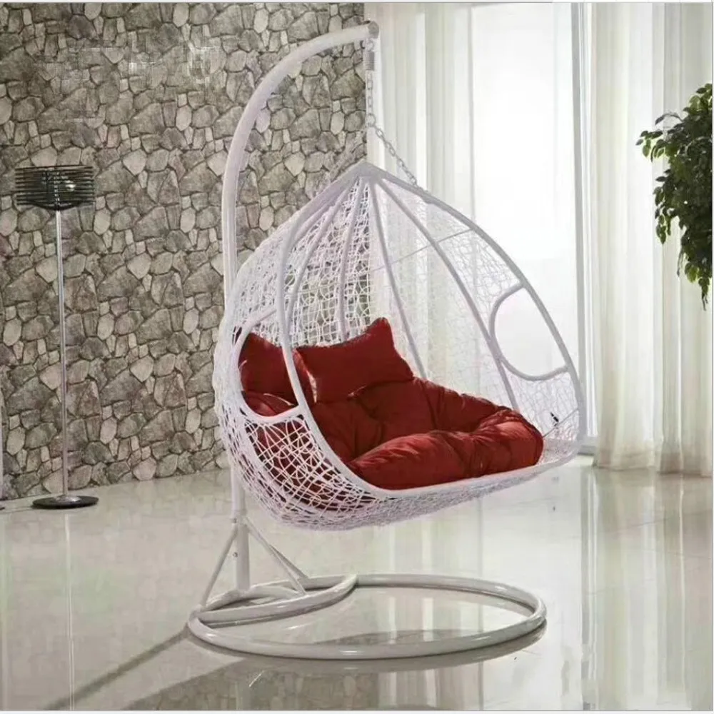 Silla Columpio Para Patio Exterior Con Soporte De Metal,Asiento Doble