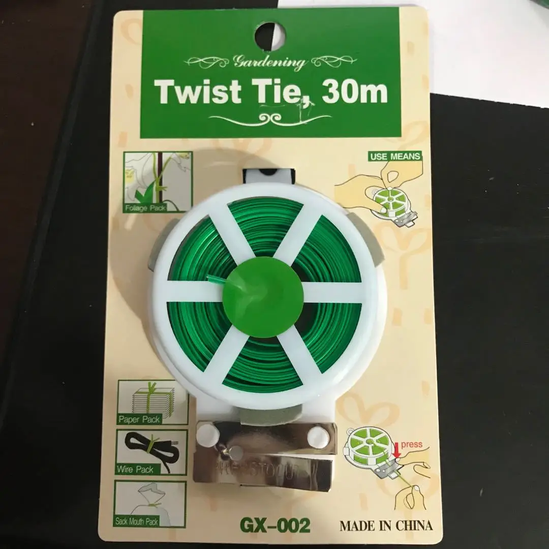Twist Ties Roll Spool Dispenser Cutter Secure Garden Plant Multi