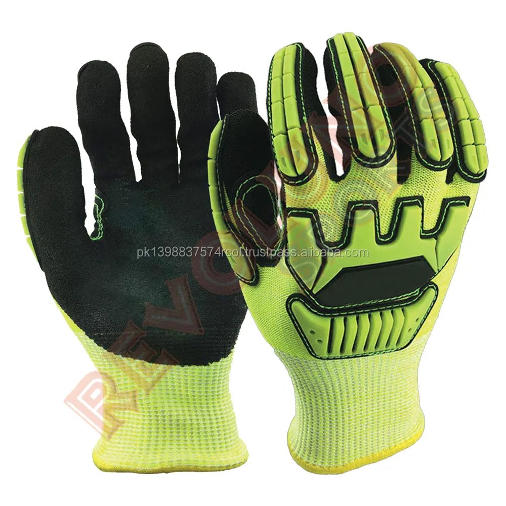 Synthetic Leather Anti Vibration Safety Mechanical Working Gloves - Buy ...