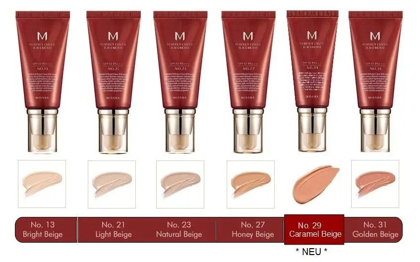 Missha Korean Cosmetic M Perfect Excellent Cover 3-in-1 Uv Screening Bb ...