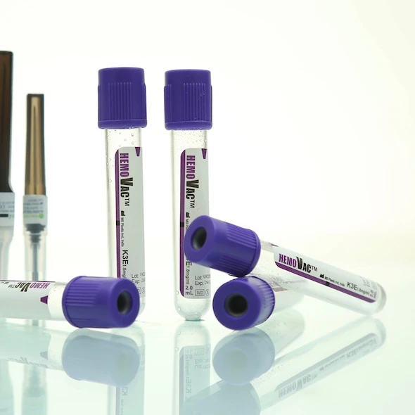 Vacuum Blood Collection Tube K2edta Lavender Top Anti Coagulant Hemo