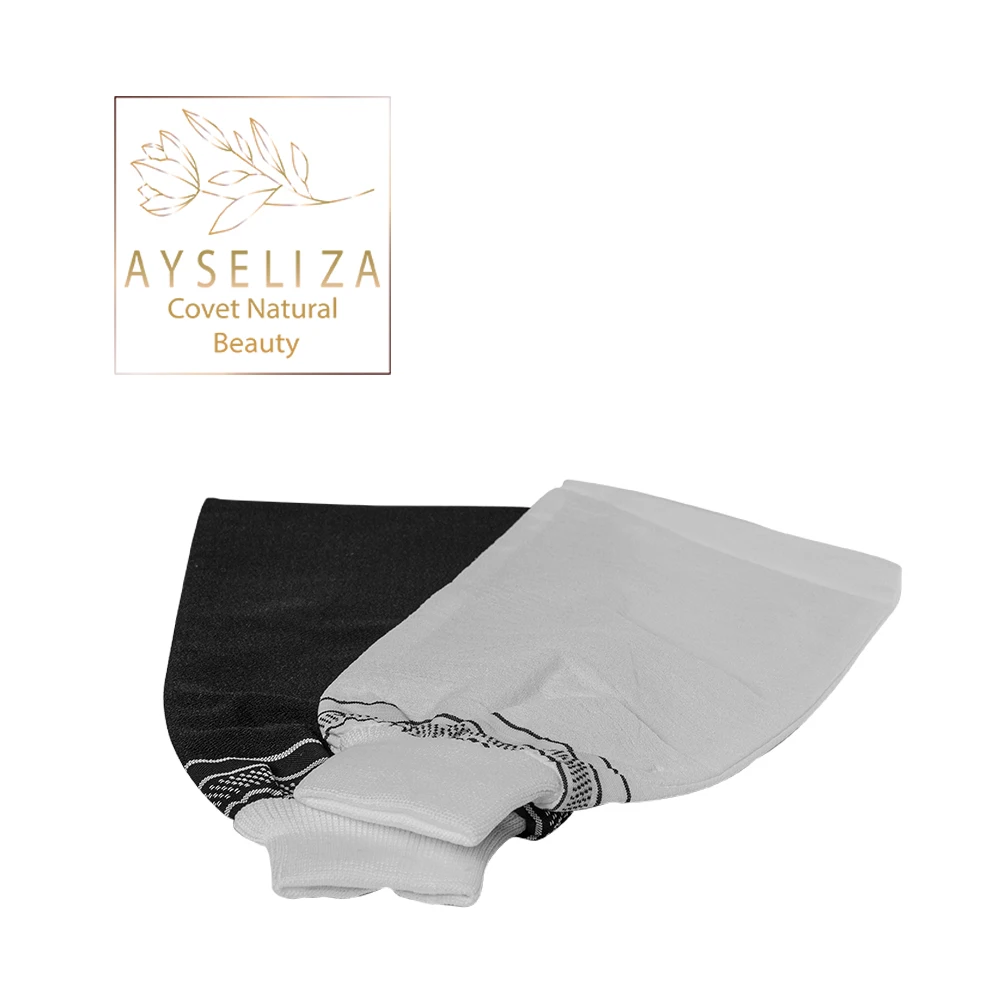 Silk Exfoliating Mitt Turkish Pure Cocoon Silk With Elastic Band