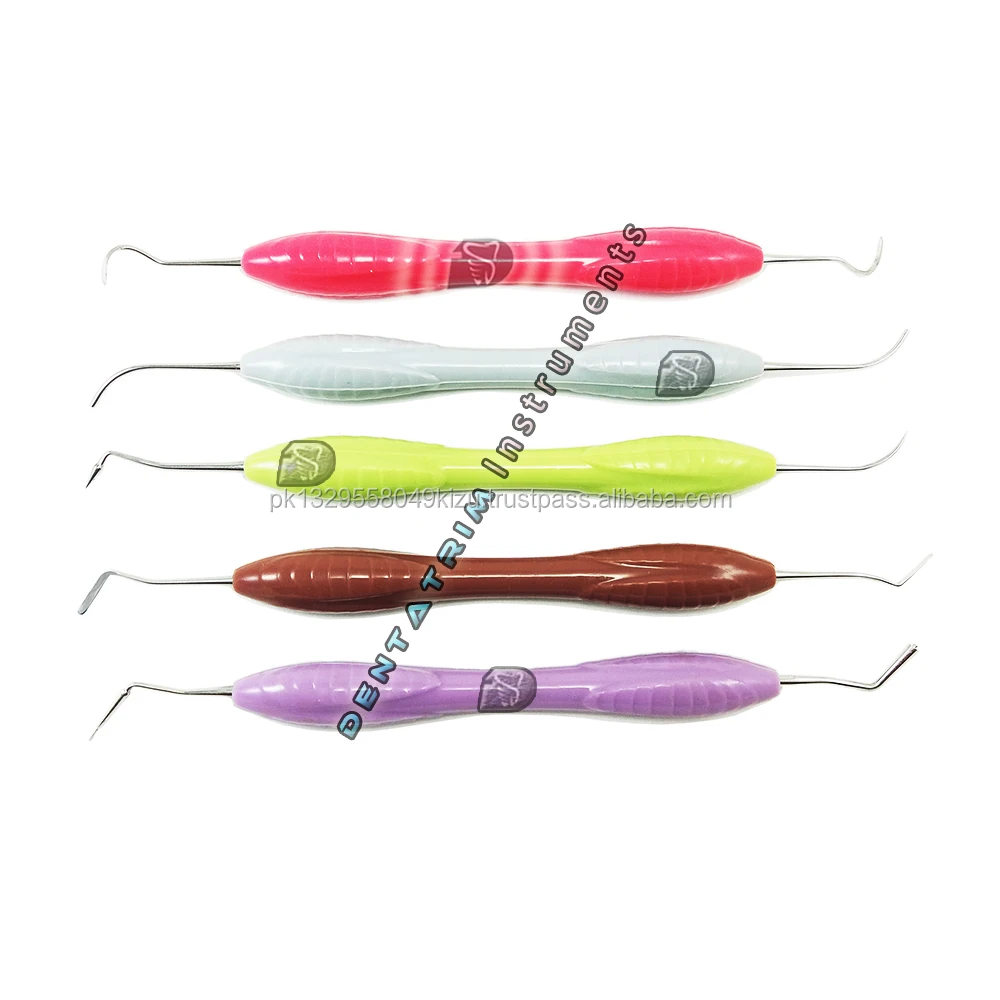 Dental Sickle Scaler High Quality Periodontal Scaler Titanium Gold Tips ...