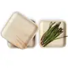 Natural Eco Friendly Biodegradable Party Tableware Set from Areca Palm Leaf