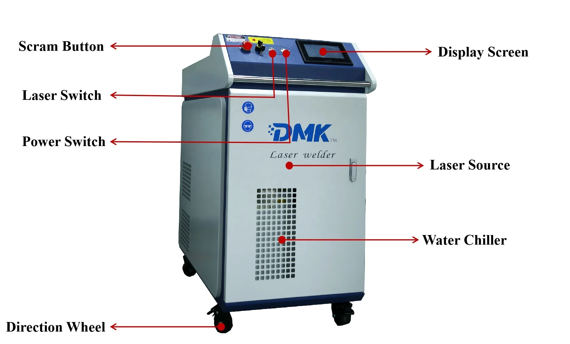 dmk portable laser welding gun