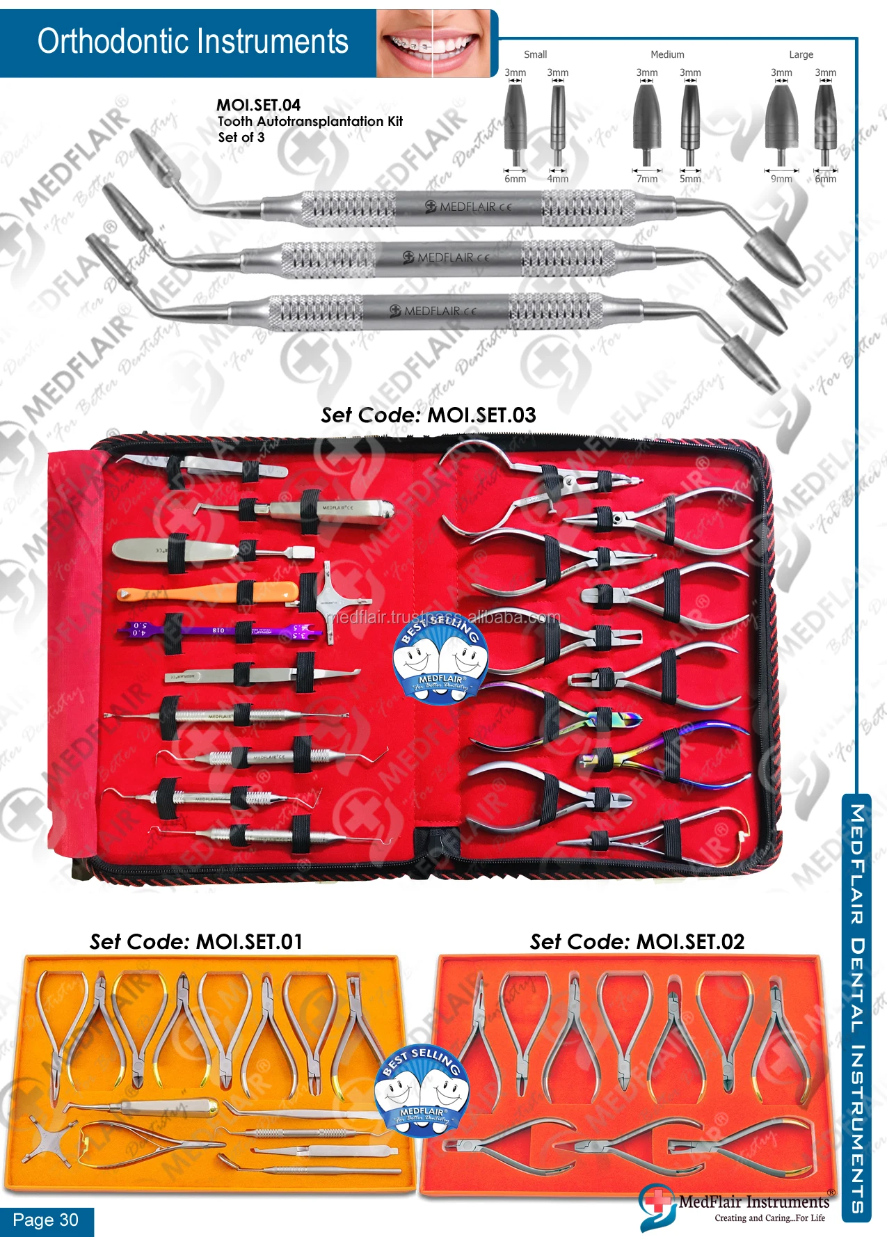 Dental Orthodontic Pliers And Instruments Kit / Orthodontic Set Buy